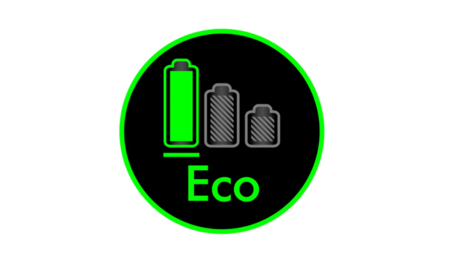 צג ה־LCD מראה מצב חיסכון (Eco)