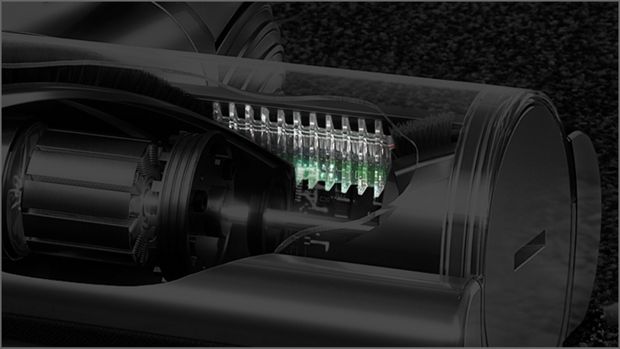 Sassiminekuvastase tehnoloogiaga Digital Motorbar™ puhastuspea