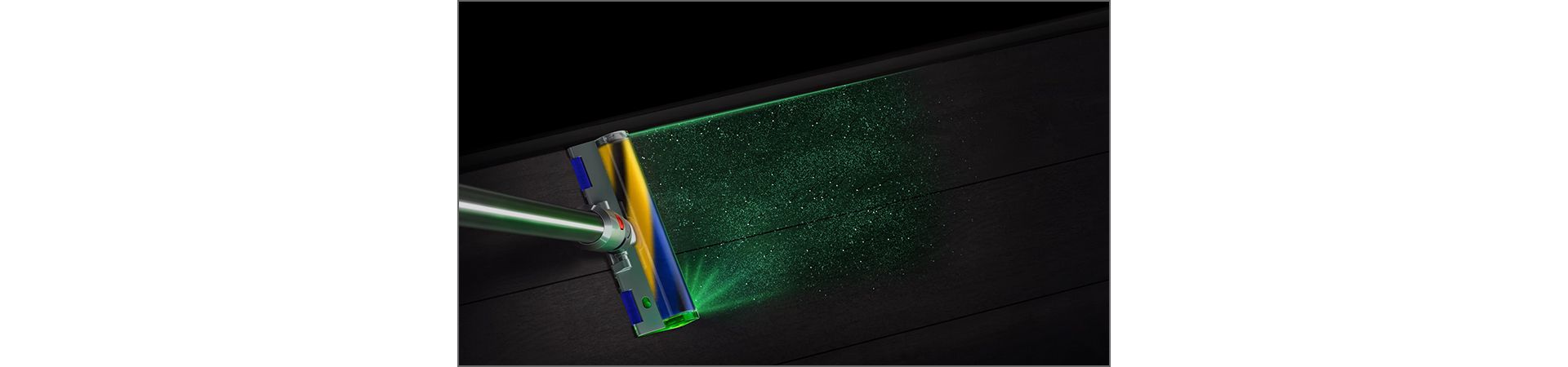 מברשת פלאפי  Dyson Laser Slim Fluffy מגלה חלקיקי אבק