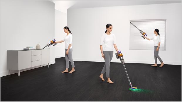 Women cleaning in various places around the home