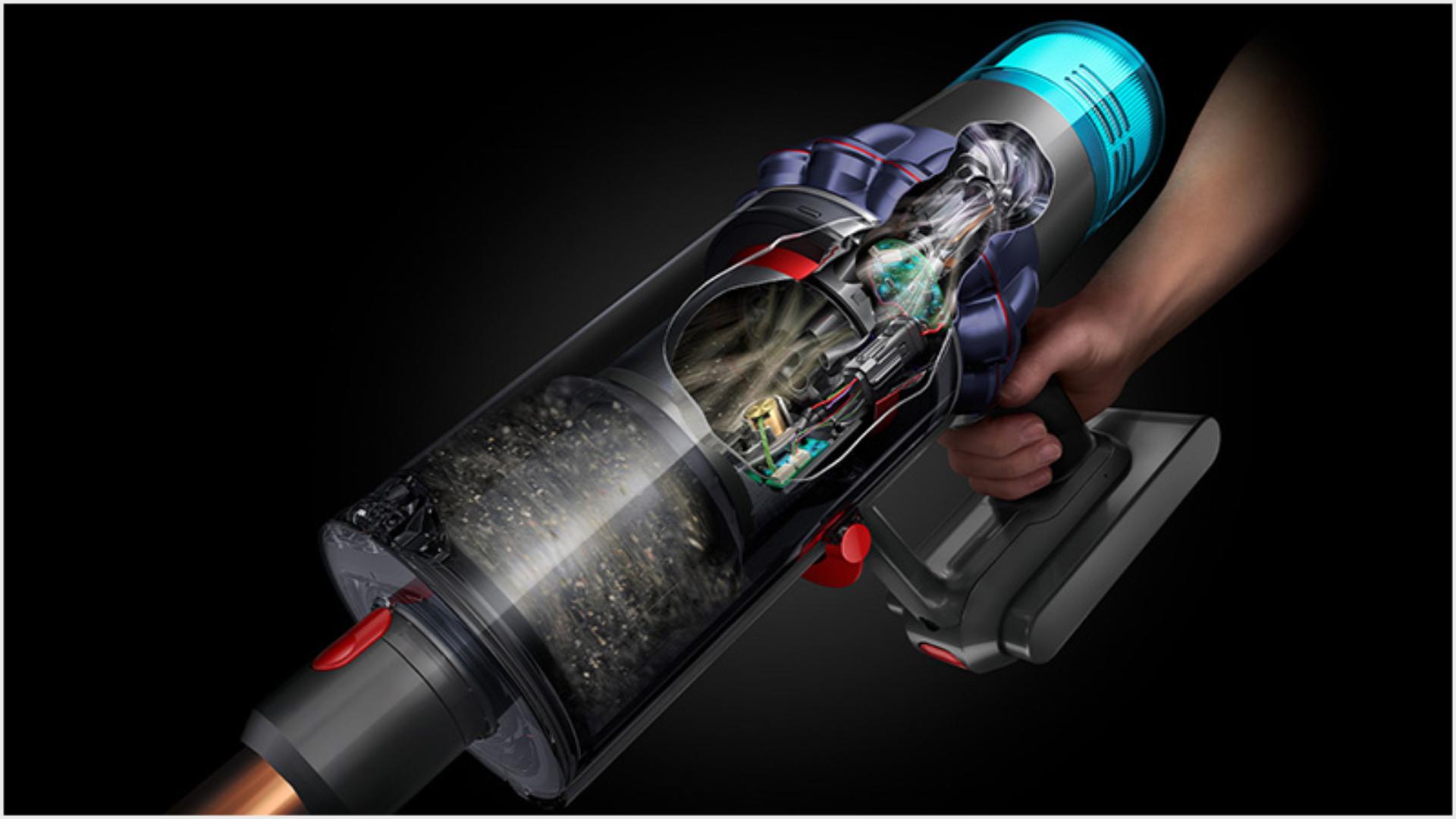 Putekļu sūcēja korpusa un Pjezo sensora atrašanās vietas attēls