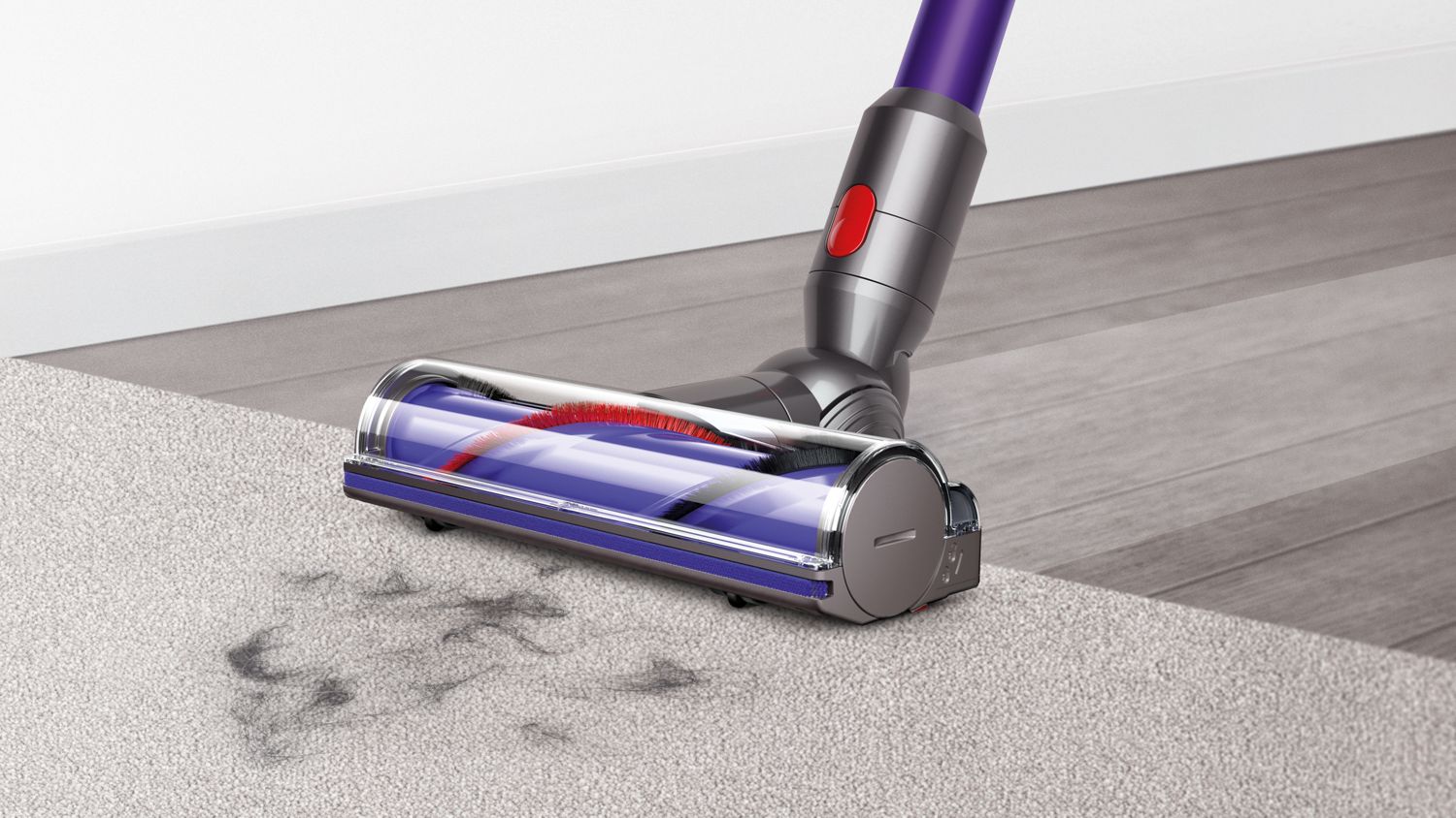 Tête d'aspirateur à entraînement direct