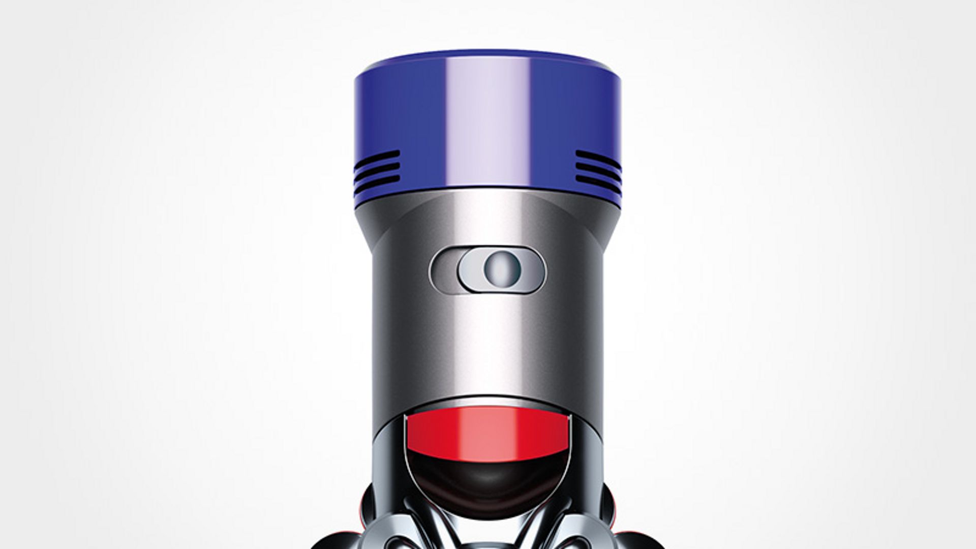 Close-up of Dyson V8 Absolute vacuum power mode switch