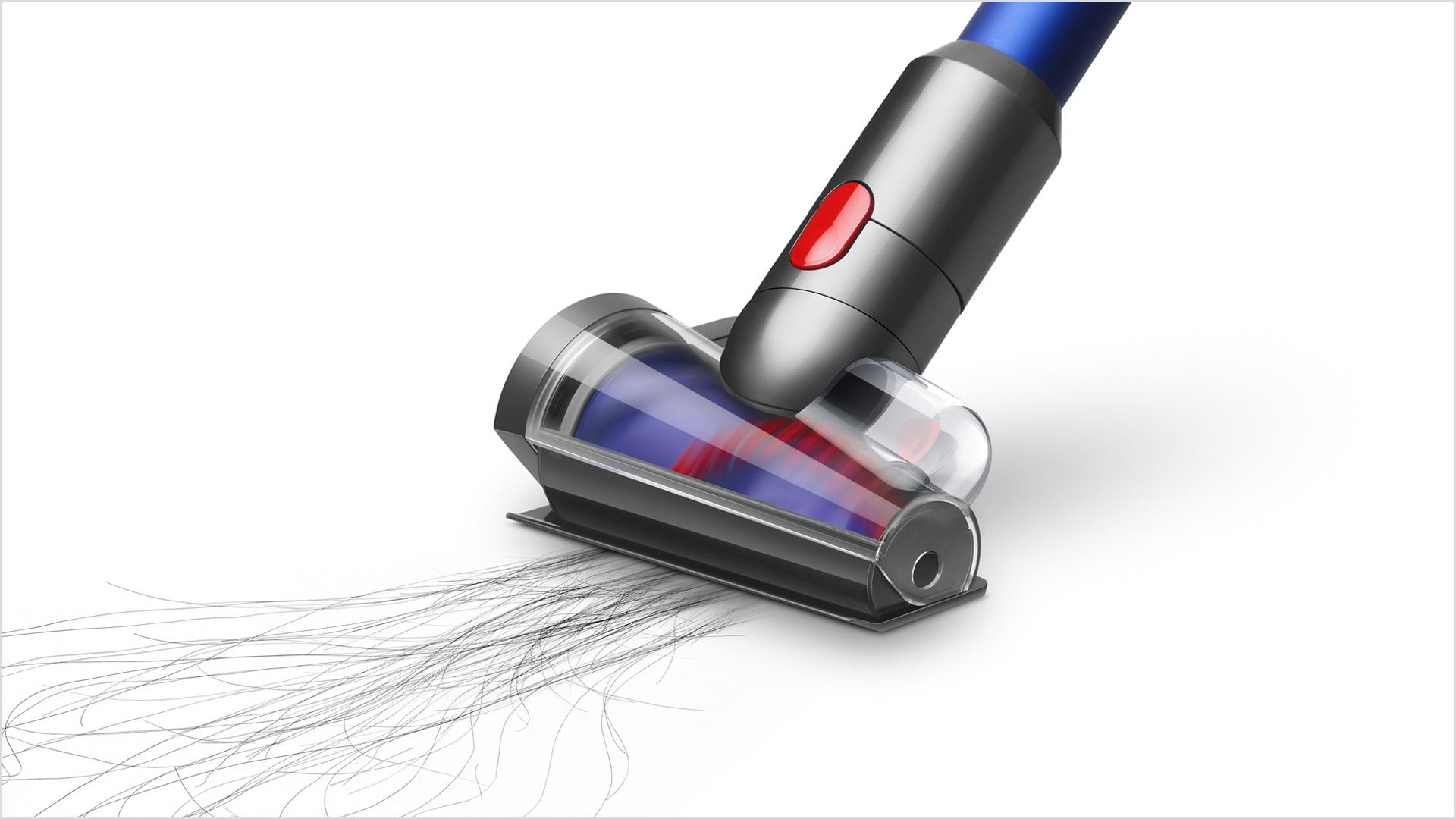 Uzun saç tellerini toplayan Dyson Anti-tangle mini motorhead