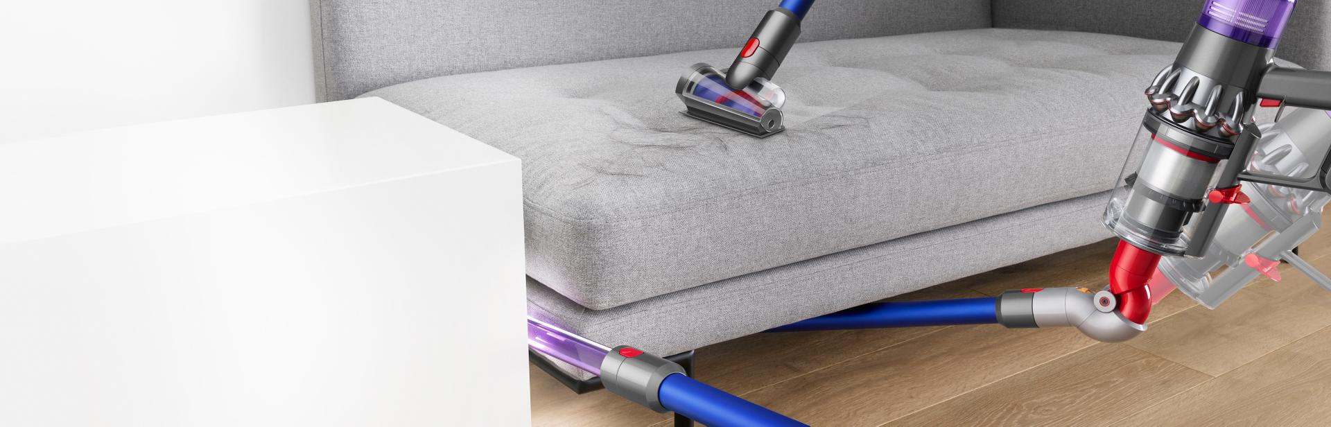 Dyson vacuum accessories cleaning high and low