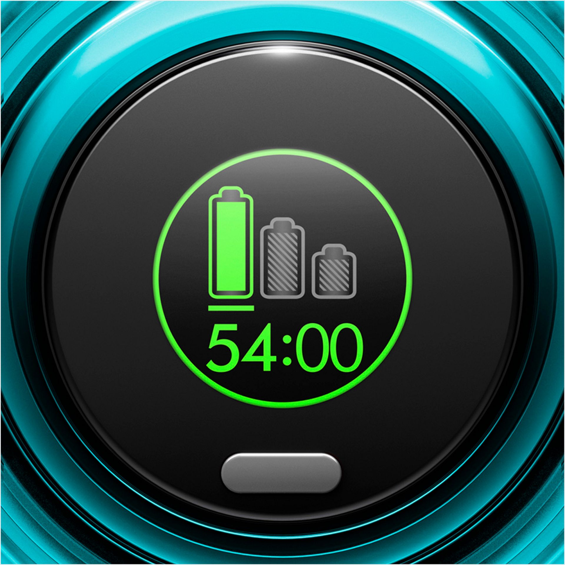 LCD 屏幕背後,顯示電池操作時間