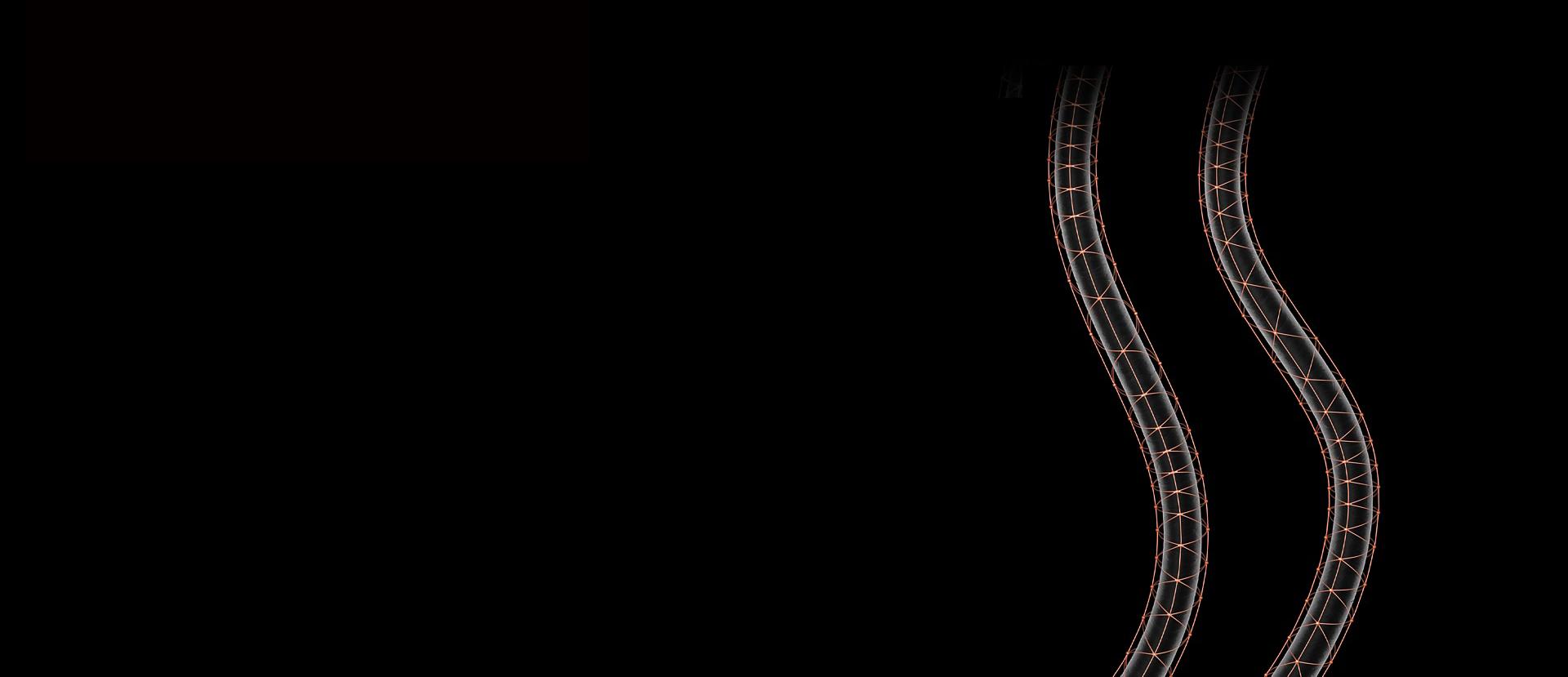 Two hair strands, surrounded by delicate golden web-like structures.