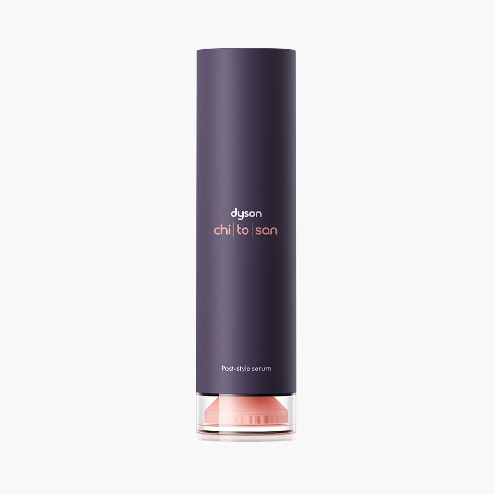 Bottle of Dyson Chitosan Post-style serum.