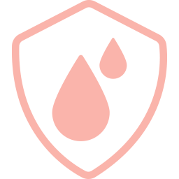 Humidity icon in pink.