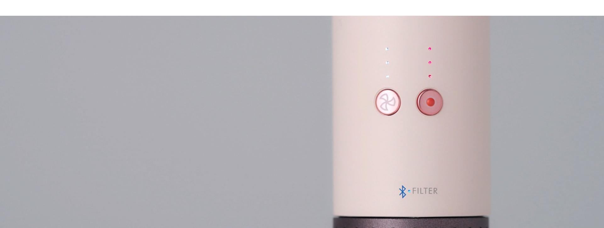 The Bluetooth LED on the Dyson Airwrap Co-anda2x multi-styler and dryer.