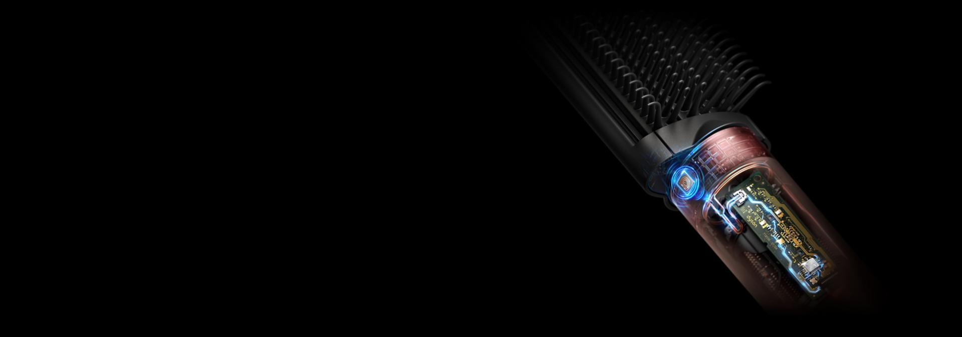 The Dyson Airwrap Co-anda2x multi-styler and dryer recognises an RFID chip in an attachment.