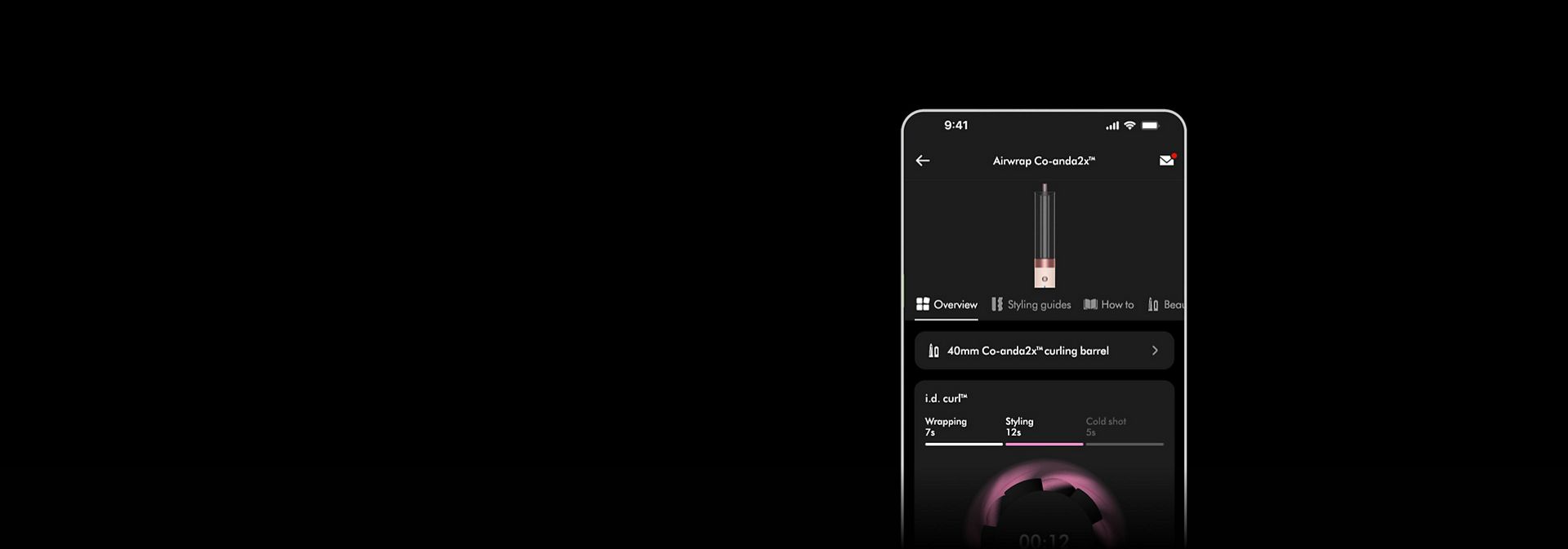 MyDyson™ 앱의 다이슨 맞춤형 i.d. 컬 모드™