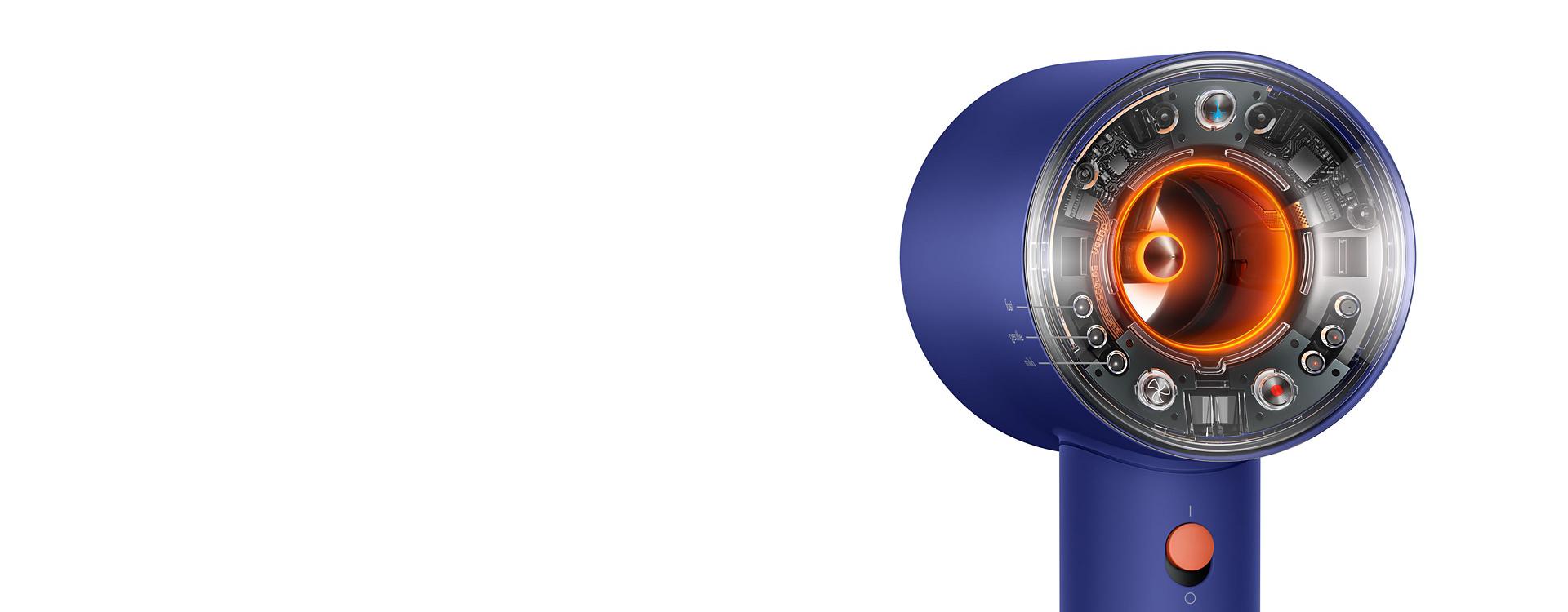 Detailní snímek tlačítek vysoušeče vlasů Supersonic Nural