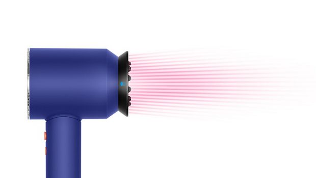 Visualised airflow of Gentle air attachment