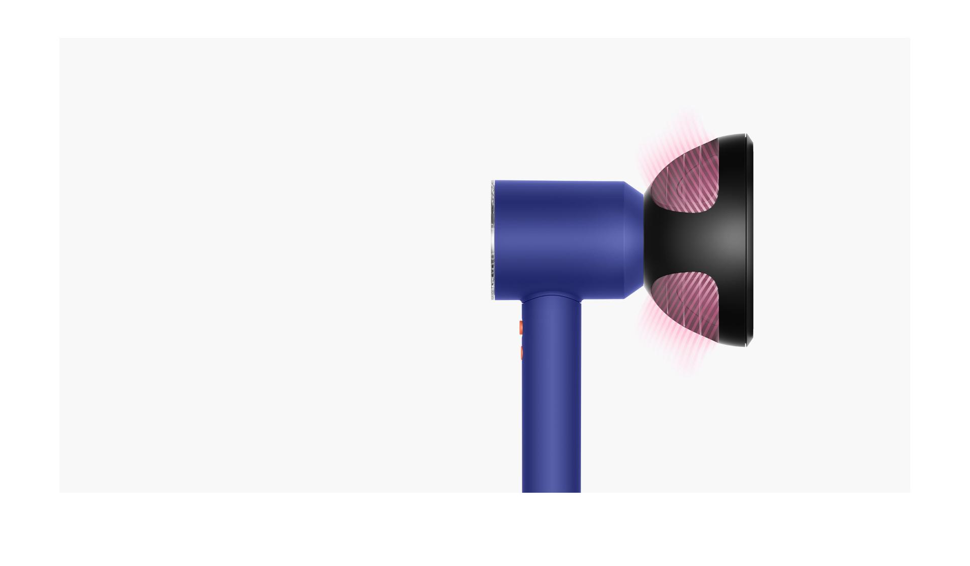 Airflow of the Wave+Curl diffuser in Dome mode