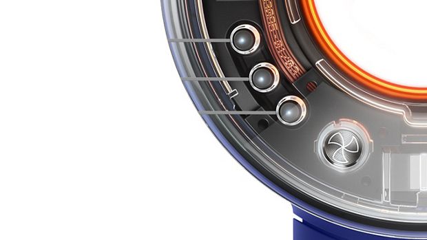 Close-up of airflow control button