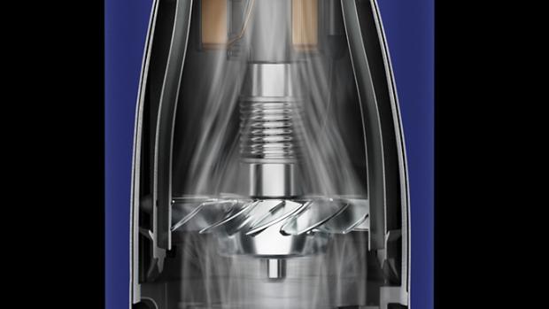 Cutaway showing Dyson Hyperdymium motor