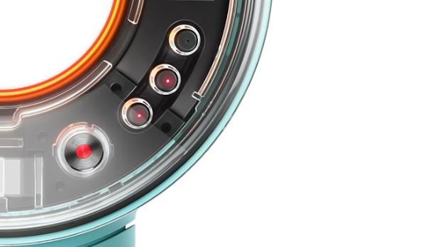 Hình ảnh cận cảnh nút điều khiển nhiệt độ