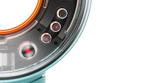 Hình ảnh cận cảnh nút điều khiển nhiệt độ