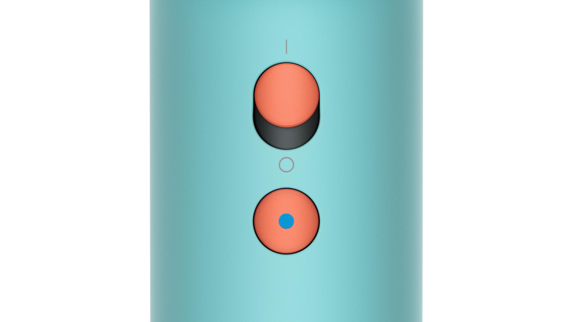 תקריב של כפתור זרם האוויר