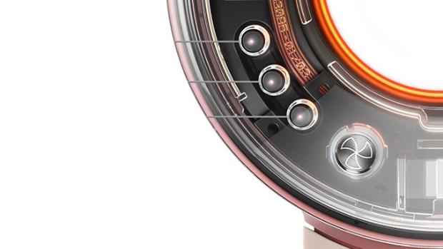 Close-up of airflow control button