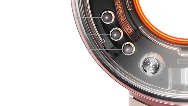 Close-up of airflow control button