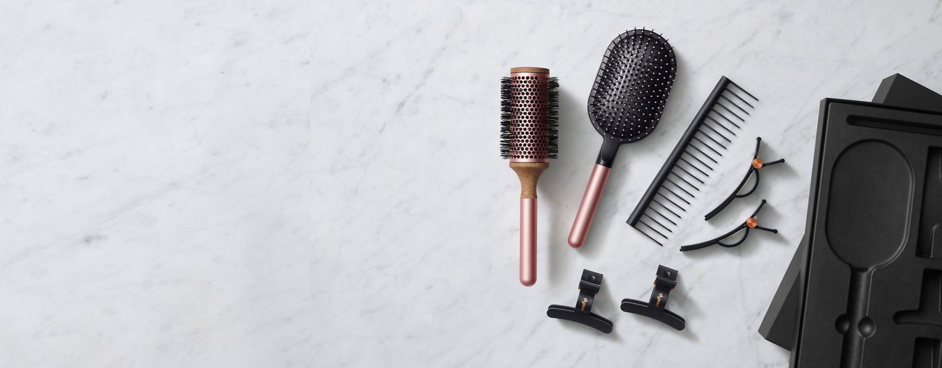 Range of Dyson accessories.