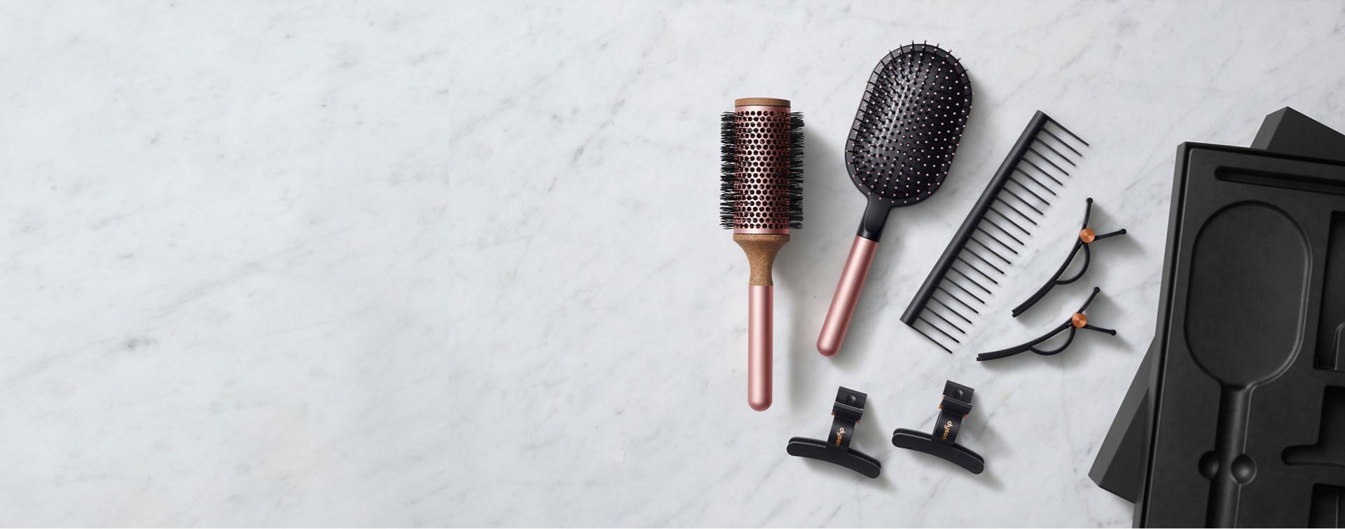 Range of Dyson accessories.