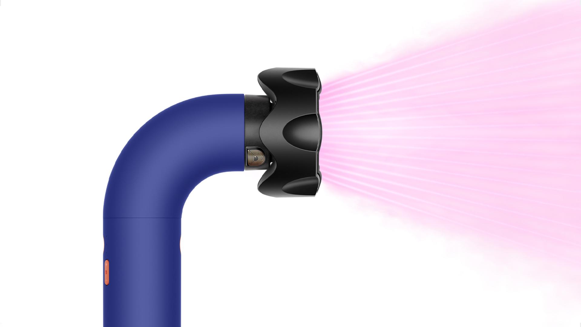 Gentle air attachment with airflow.