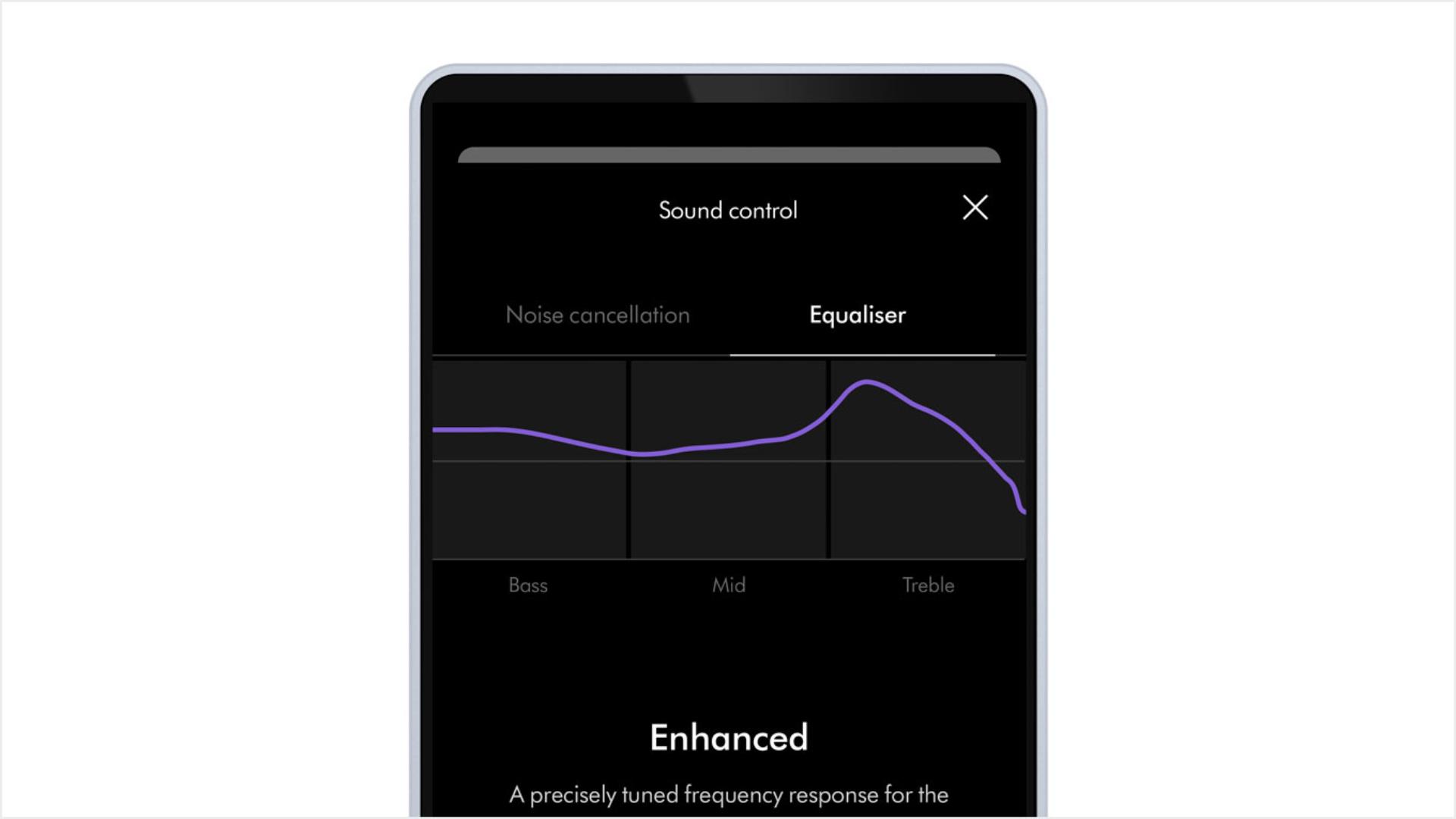 The MyDyson app on a smartphone