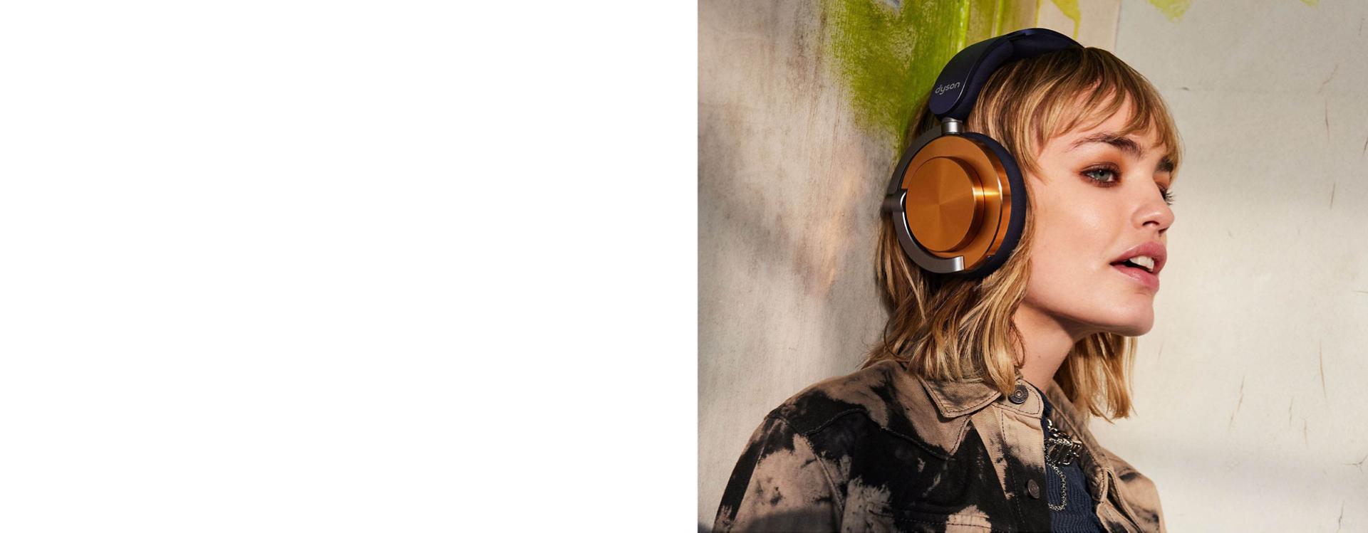 Dyson OnTrac wireless headphones in the CNC Copper colourway.