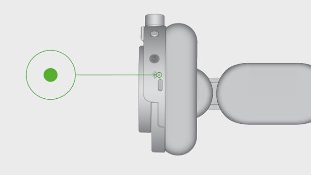A drawing demonstrating how the Dyson OnTrac LED operates at 10% charge.