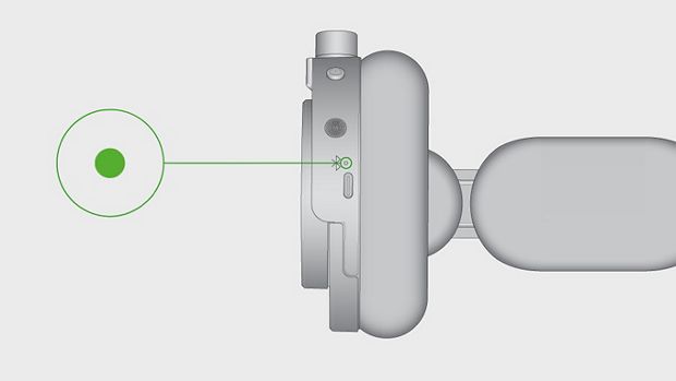 A drawing demonstrating how the Dyson OnTrac LED operates at 10% charge.