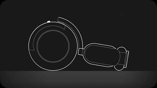 Linijinė diagrama, kurioje parodyta, kaip veikia „Dyson OnTrac“ automatinio išjungimo funkcija.