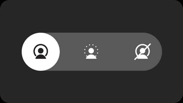 Ausinių „Dyson OnTrac“ triukšmo slopinimo nustatymų meniu programėlėje „MyDyson“.