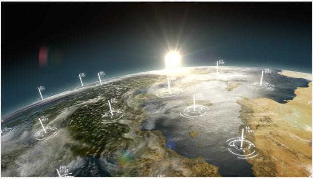 Play button for a film about daylight tracking across the world