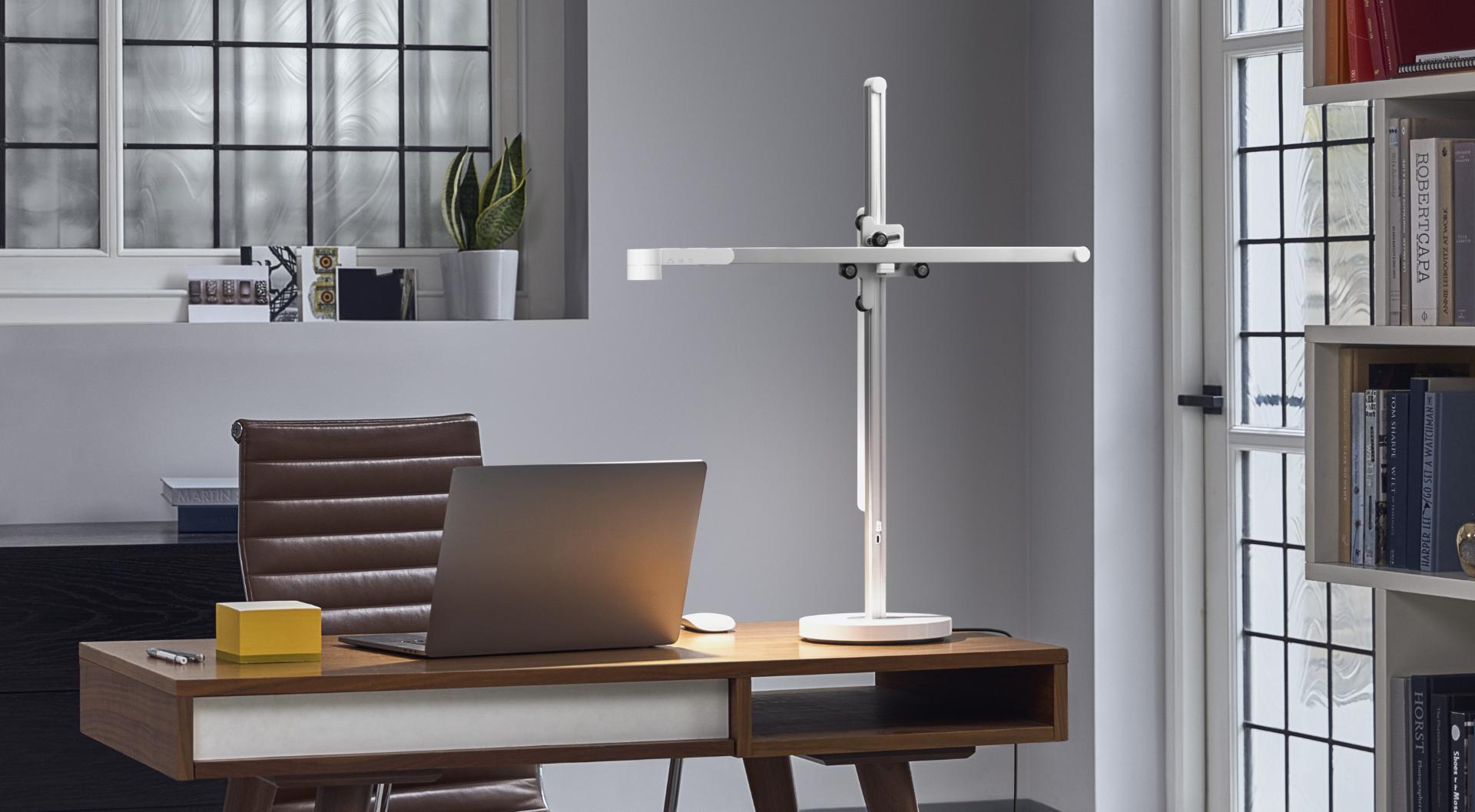Dyson Lightcycle task light on a stylish desk