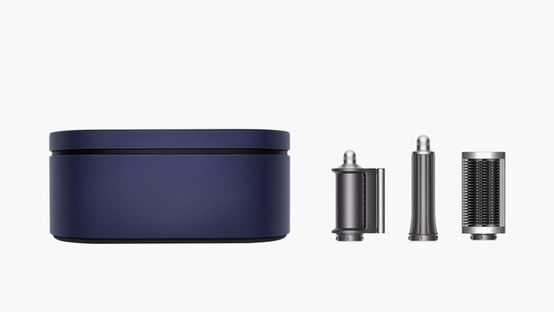 Line up of Dyson Airwrap styler attachments