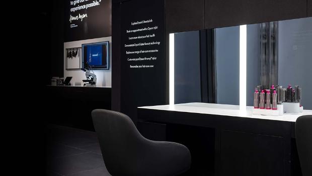 Interior of a Dyson Demo Store