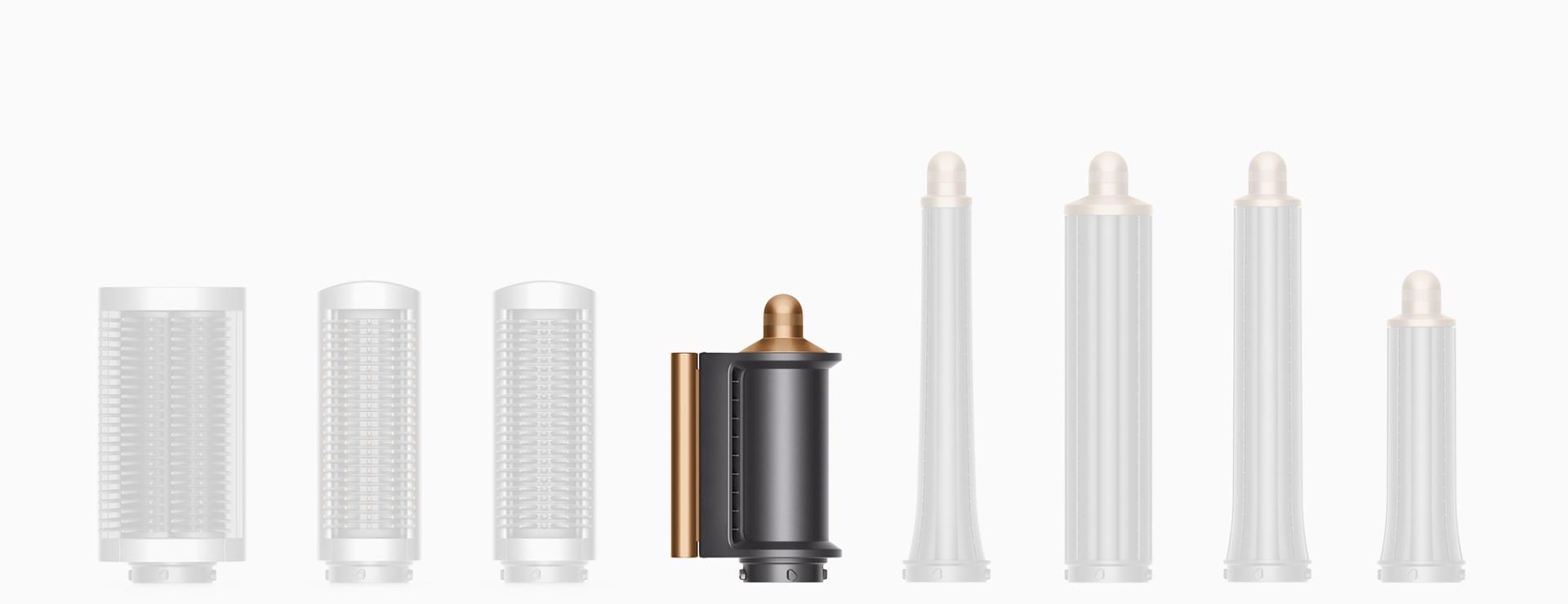 Range of attachments for the Dyson Airwrap