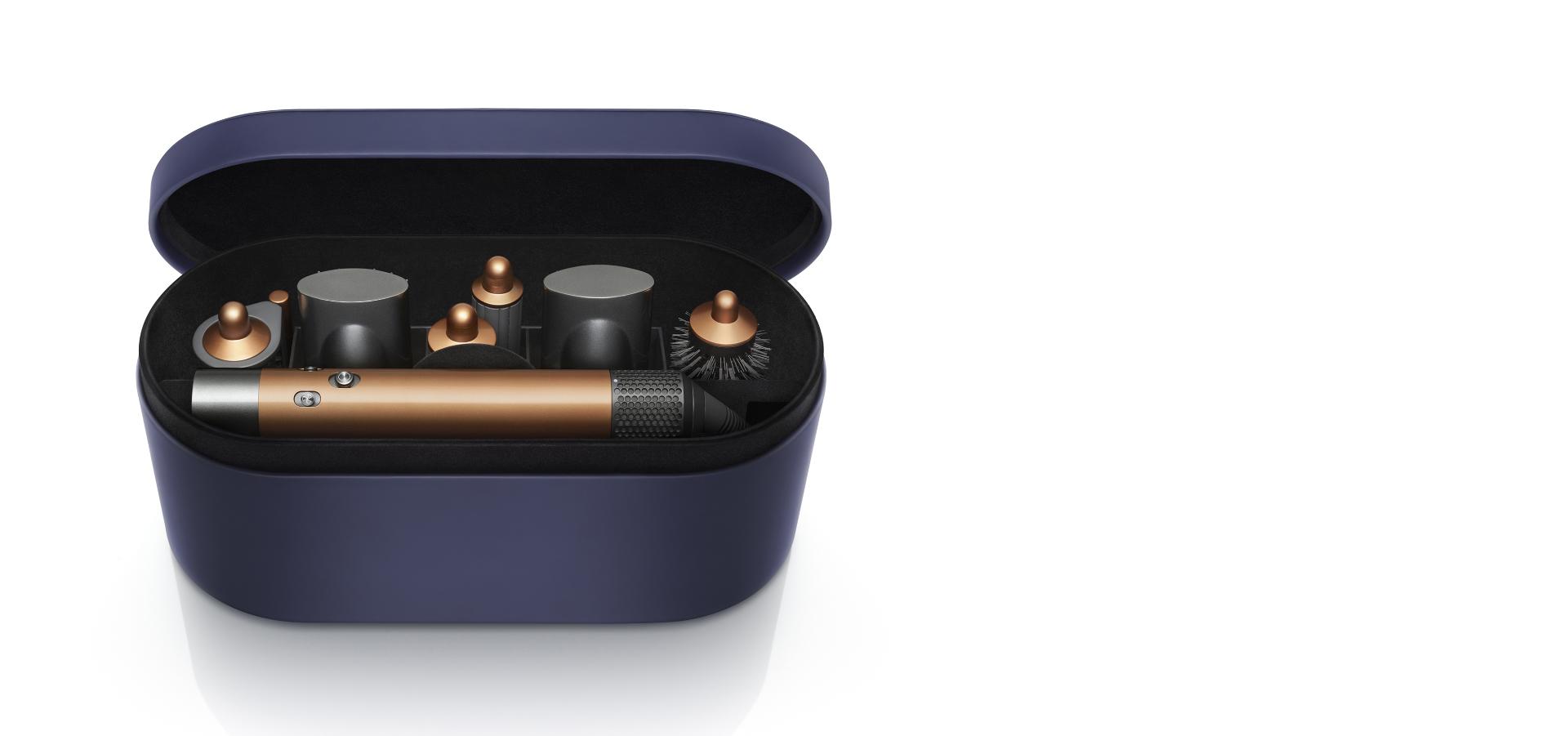 علبة التخزين ذات اللون الأزرق البروسي