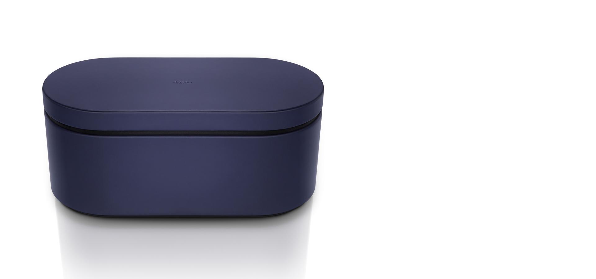 علبة التخزين ذات اللون الأزرق البروسي