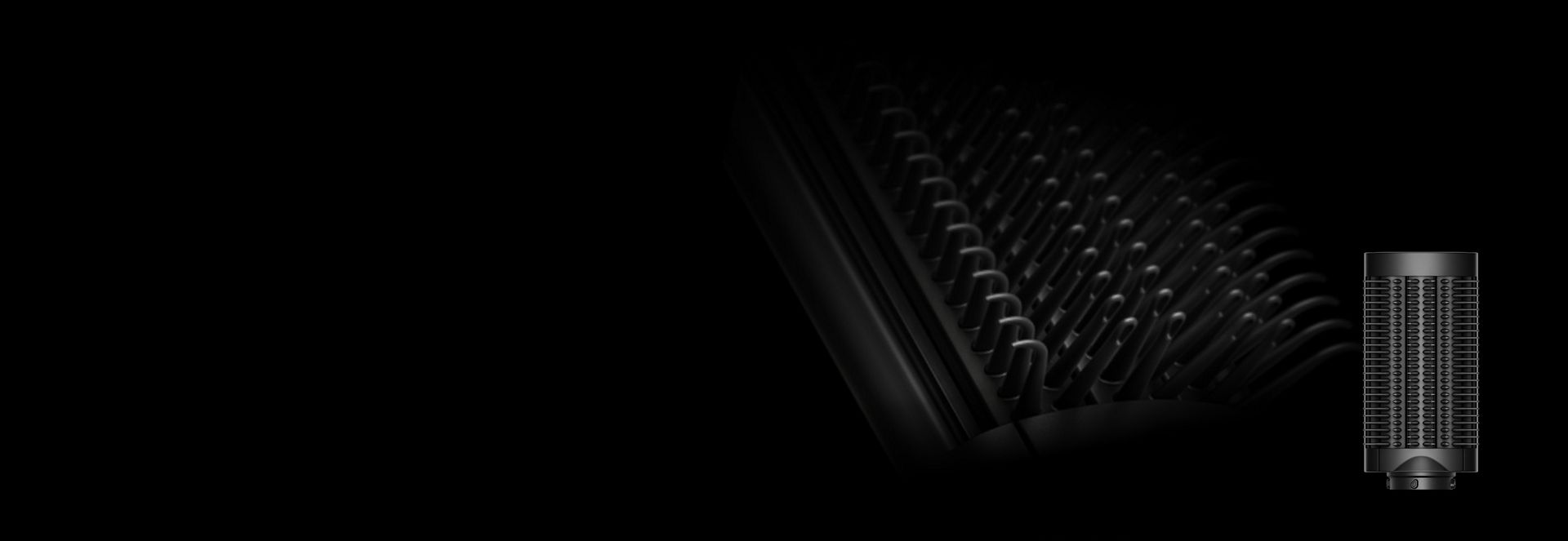 The Dyson Anti-snag loop brush with close-ups of the comfortable bristles.