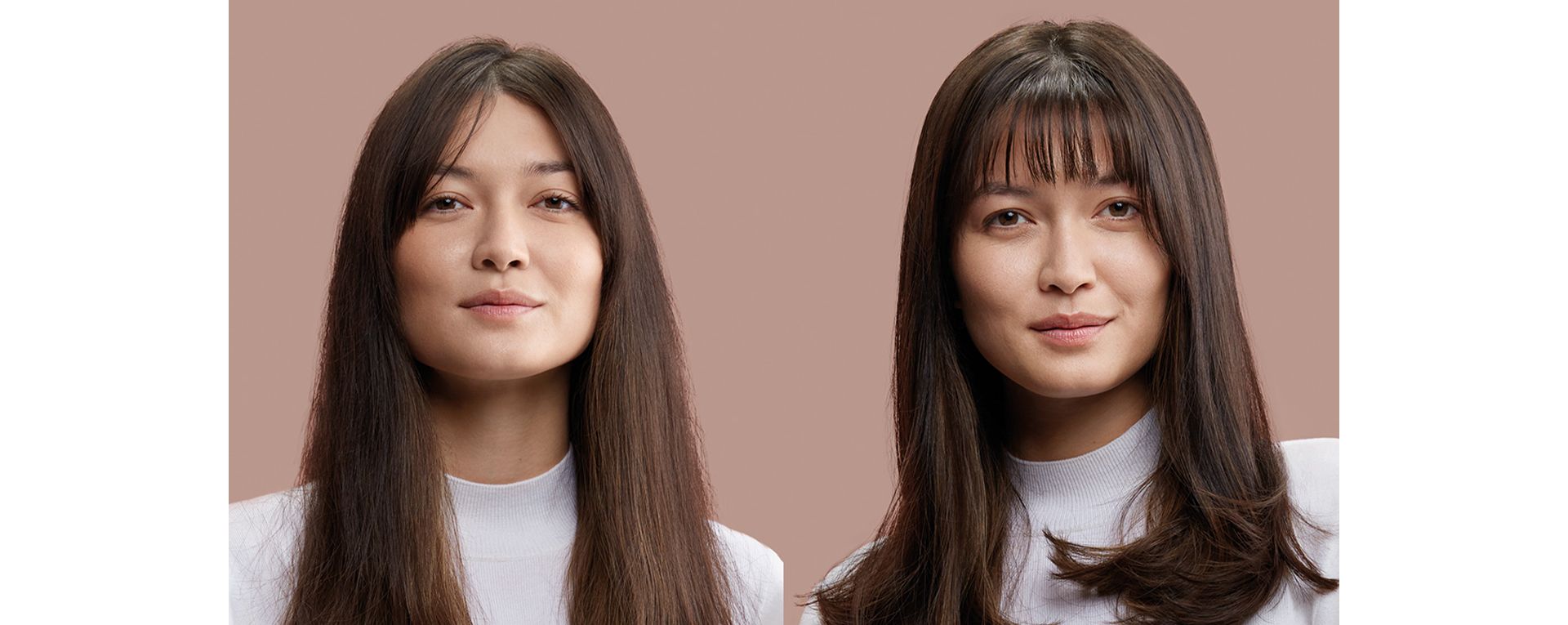 A model with dark hair styled with the Dyson Supersonic r hair dryer.