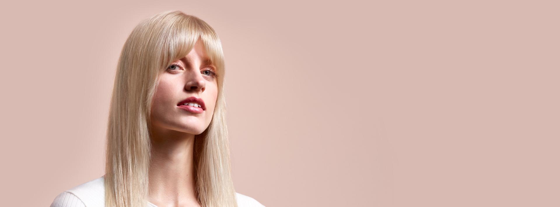 A model wearing a finished style.