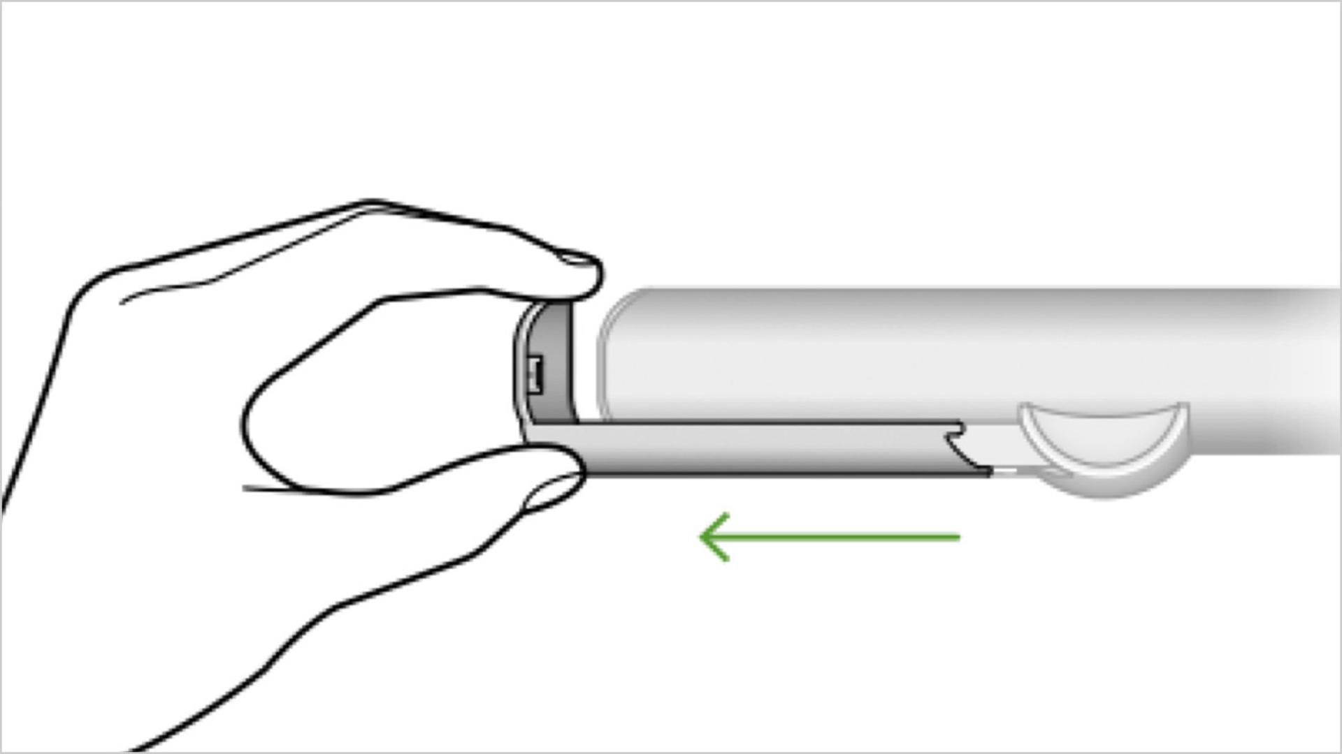 Ilustracja dyfuzorów wyjmowanych z urządzenia Dyson Airstrait.