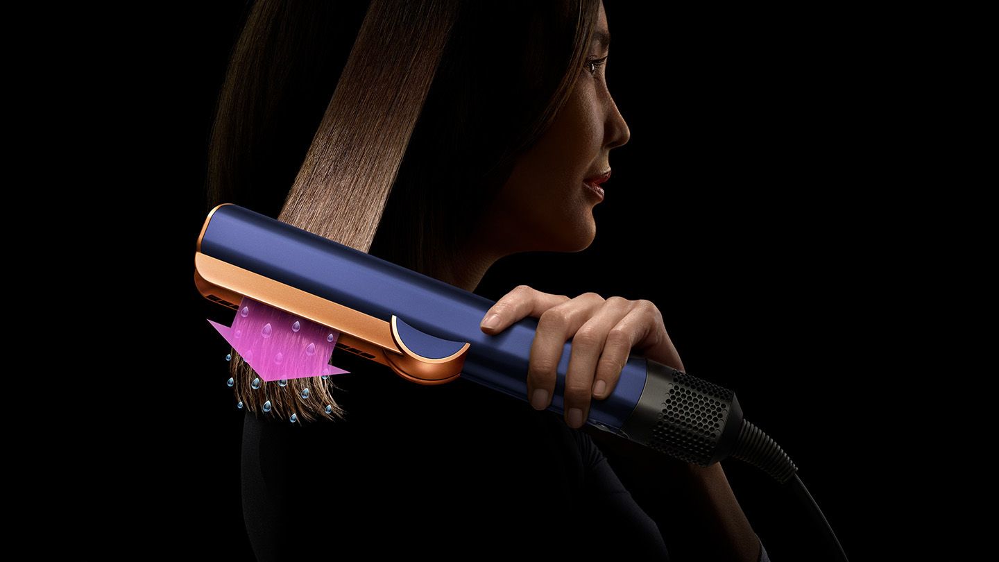 Dyson Airstrait straightener Prussian Blue Rich Copper