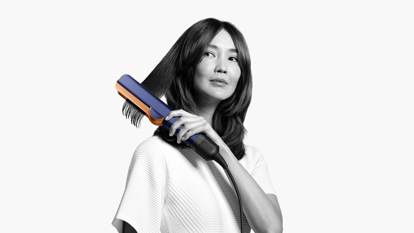 Dyson Airstrait™ straightener | Prussian blue and rich copper