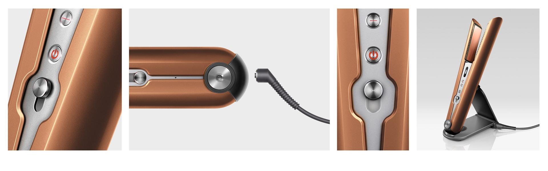 Alaciadora Dyson Corrale color cobre níquel