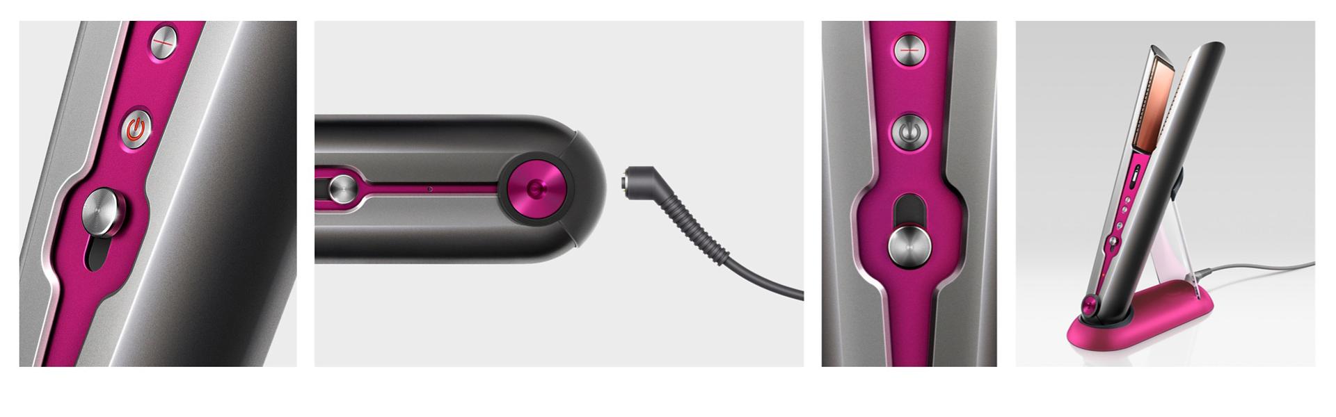 Alaciadora Dyson Corrale color niquel fuchsia